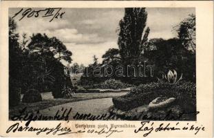 1905 Kurtakeszi, Kurta Keszi, Krátke Kesy Kosihy (Marcelháza, Marczalháza, Marcelová); park / park (EK)