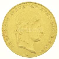 Ausztria 1848E Dukát "I. Ferdinánd" Gyulafehérvár (3,49g/0.986) T:AU,XF / Austria 1848E Ducat "Ferdinand I" Alba Iulia (3,49g/0.986) C:AU,XF Krause KM#2262