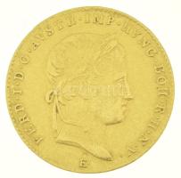 Ausztria 1841E Dukát "I. Ferdinánd" Gyulafehérvár (3,49g/0.986) T:XF / Austria 1841E Ducat "Ferdinand I" Alba Iulia (3,49g/0.986) C:XF Krause KM#2262