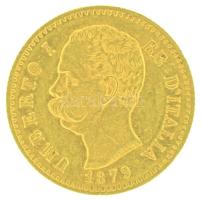 Olaszország 1879R 20L Au "I. Umberto" (6,46g/0.900) T:AU,XF
Italy 1879R 20 Lire Au "...