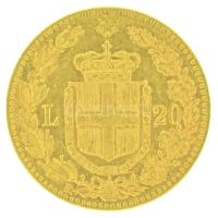 Olaszország 1879R 20L Au "I. Umberto" (6,46g/0.900) T:AU,XF
Italy 1879R 20 Lire Au "...