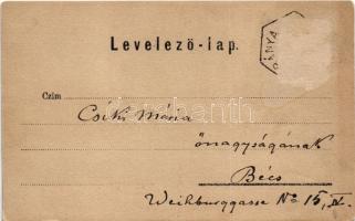 1899 (Vorläufer) Nagybánya, Baia Mare; Szent István torony / Saint Stephen tower under construction ...