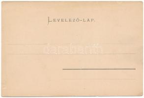 Nagyapold, Grosspold, Apoldu de Sus; Teufelsbrücke, Kirche und Schule, Kirche im Jahre 1860 / Ördög ...