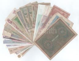 Vegyes, 20db-os külföldi bankjegyből álló tétel T:F,VG, közte 5db AU
Mixed, 20pcs foreign banknote ...