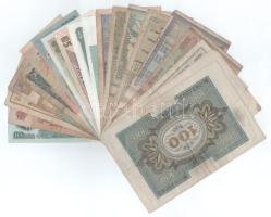 Vegyes, 20db-os külföldi bankjegyből álló tétel, közte Tunézia DN(1965) 1D, stb. T:F,VG, közte 4db A...