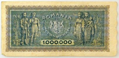 Románia 1947. 1.000.000L "T.0100 0567" T:F, pici szakadás
Romania 1947. 1.000.000 Lei &qu...