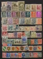 Néhány száz vegyes minőségű vegyes külföldi bélyeg 8 lapos A4-es berakóban