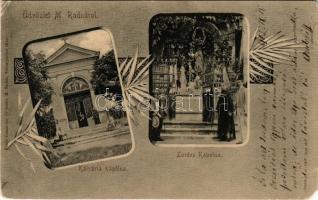 1902 Máriaradna, Mária-Radna, Radna (Lippa, Lipova); Kálvária, kápolna, Lourdes-i kápolna. Csauscher és Jesztl kiadása / chapels. Floral (EM)