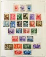 Olaszország tartalmas gyűjtemény, 3.800 bélyeg előrajzolt albumban, főleg bélyegzett anyag rengeteg ...