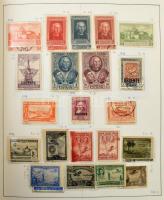 Spanyolország tartalmas gyűjtemény 4.600 db bélyeg előrajzolt albumban, nagyobb részben bélyegzett a...