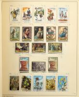 Spanyolország tartalmas gyűjtemény 4.600 db bélyeg előrajzolt albumban, nagyobb részben bélyegzett a...