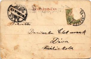 Medgyes, Mediasch, Medias; Forkeschgasse. Verlag Fritz Guggenberger / felvonulás, utcakép, városkapu...