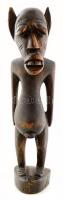 Afrikai ébenfa szobor. Uganda, 1968. 24 cm