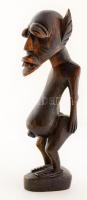 Afrikai ébenfa szobor. Uganda, 1968. 24 cm