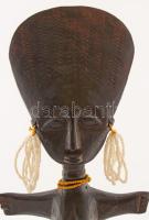 Afrikai ébenfa szobor. Nigeria, Lagos, 1968. 32 cm