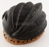 Afrikai faragott maszk, Nigeria, XX. sz. közepe 23x26 cm