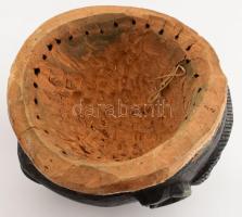 Afrikai faragott maszk, Nigeria, XX. sz. közepe 23x26 cm