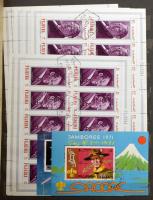 Arab országok sorok, kisívek, kisívsorok, blokkok 8 lapos A4-es berakó 11 oldalán