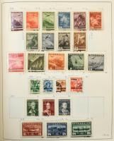 Ausztria + területek nagyon tartalmas gyűjtemény, 5.100 bélyeg előrajzolt albumban, főleg bélyegzett...