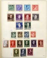 Ausztria + területek nagyon tartalmas gyűjtemény, 5.100 bélyeg előrajzolt albumban, főleg bélyegzett...