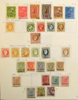 Ausztria + területek nagyon tartalmas gyűjtemény, 5.100 bélyeg előrajzolt albumban, főleg bélyegzett...