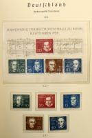 NSZK 1949-1998 tartalmas gyűjtemény sok jó sorral, kevés falcossal 2 db előnyomott Leuchtturm albumb...