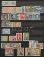 Többletpédányok nyugat-európai országokból, érdekes tétel jobb kiadásokkal, blokkokkal, szétesett 16...