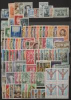 Többletpédányok nyugat-európai országokból, érdekes tétel jobb kiadásokkal, blokkokkal, szétesett 16...