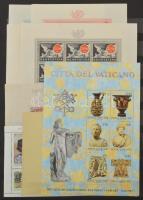 Többletpédányok nyugat-európai országokból, érdekes tétel jobb kiadásokkal, blokkokkal, szétesett 16...