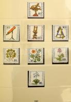 NSZK 1955-1981 gyakorlatilag komplett gyűjtemény előnyomott falcmentes Lindner albumban