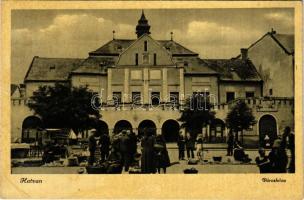 1959 Hatvan, Városháza, piac (EB)