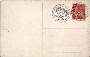 1916 Budapest I. Királyi vár, gőzhajó + "1916. dec. 30. IV. Károly király koronázása napján Bud...