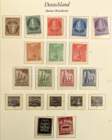 Berlin gyűjtemény, 1955-ig részben falcos, jobb darabokkal, utána 1990-ig teljes és postatiszta. Lin...