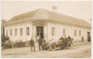 Ismeretlen település, Schwarz Rudolf garage de automobile, ulei / garázs, benzin, automobil szerviz / garage, automobile service. photo