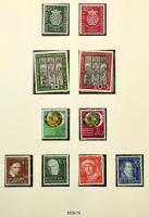 NSZK 1949-1971 Néhány bélyeg híján teljes, néhány bélyeg kivételével postatiszta gyűjtemény Lindner ...