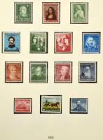 NSZK 1949-1971 Néhány bélyeg híján teljes, néhány bélyeg kivételével postatiszta gyűjtemény Lindner ...