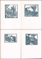 König Róbert: Cornwalltól Edinburgh-ig 1987. Grafikai epigrammák. Bp., 1987., Kisgrafika Barátok Kör...