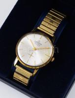 Cornavin mechanikus karóra, másodperc segédkörrel, fém szíjjal, működik, karcokkal, d: 32mm