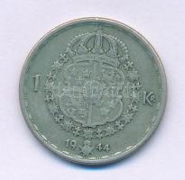 Svédország 1944G 1K billon "V. Gusztáv" T:VF Sweden 1944G 1 Krona billon "Gustaf V" C:VF Krause KM#814