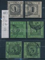 Baden 6 db klasszikus bélyeg