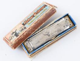 M. Hohner szájharmonika, dobozában, h: 10 cm