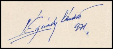 1971 Légrády Sándor In memoriam 10Ft bélyegterve a tervező aláírásával. Képméret: 95 x 130 mm