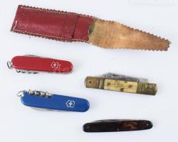 4 darab bicska, közte svájci bicskák