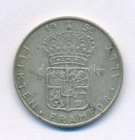 Svédország 1952TS 1K billon "VI. Gusztáv Adolf" T:VF Sweden 1952TS 1 Krona billon "Gustaf VI Adolf" C:VF Krause KM#826