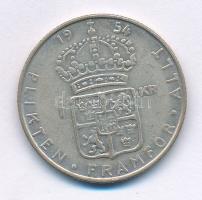 Svédország 1954TS 1K billon "VI. Gusztáv Adolf" T:XF Sweden 1954TS 1 Krona billon "Gustaf VI Adolf" C:XF Krause KM#826
