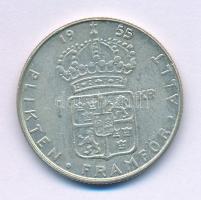 Svédország 1955TS 1K billon "VI. Gusztáv Adolf" T:XF,VF Sweden 1955TS 1 Krona billon "Gustaf VI Adolf" C:XF,VF Krause KM#826