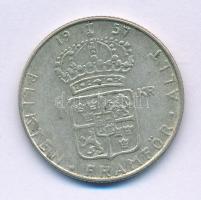 Svédország 1957TS 1K billon "VI. Gusztáv Adolf" T:VF Sweden 1957TS 1 Krona billon "Gustaf VI Adolf" C:VF Krause KM#826
