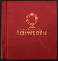 Svédország tartalmas gyűjtemény, 3.050 bélyeg előrajzolt albumban, főleg bélyegzett anyag rengeteg h...
