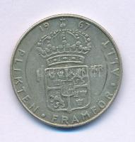 Svédország 1967U 1K billon "VI. Gusztáv Adolf" T:VF Sweden 1967U 1 Krona billon "Gustaf VI Adolf" C:VF Krause KM#826