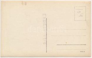 1916 Ismeretlen település, első világháború, német katonák lóháton a patakban / WWI German military,...